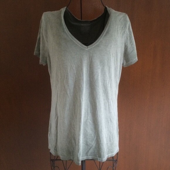 Time and Tru Tops - Time and Tru light wash green t-shirt